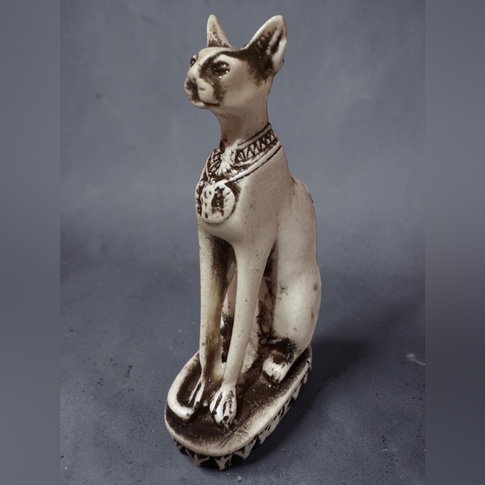 BASTET Ancient Egyptian Cat Goddess of Divine Protection Stone Sculpture. - Picture 4 of 9